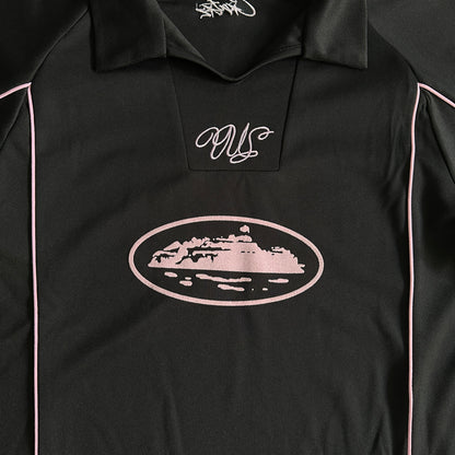 Camiseta Corteiz Talismo "Black/Pink"