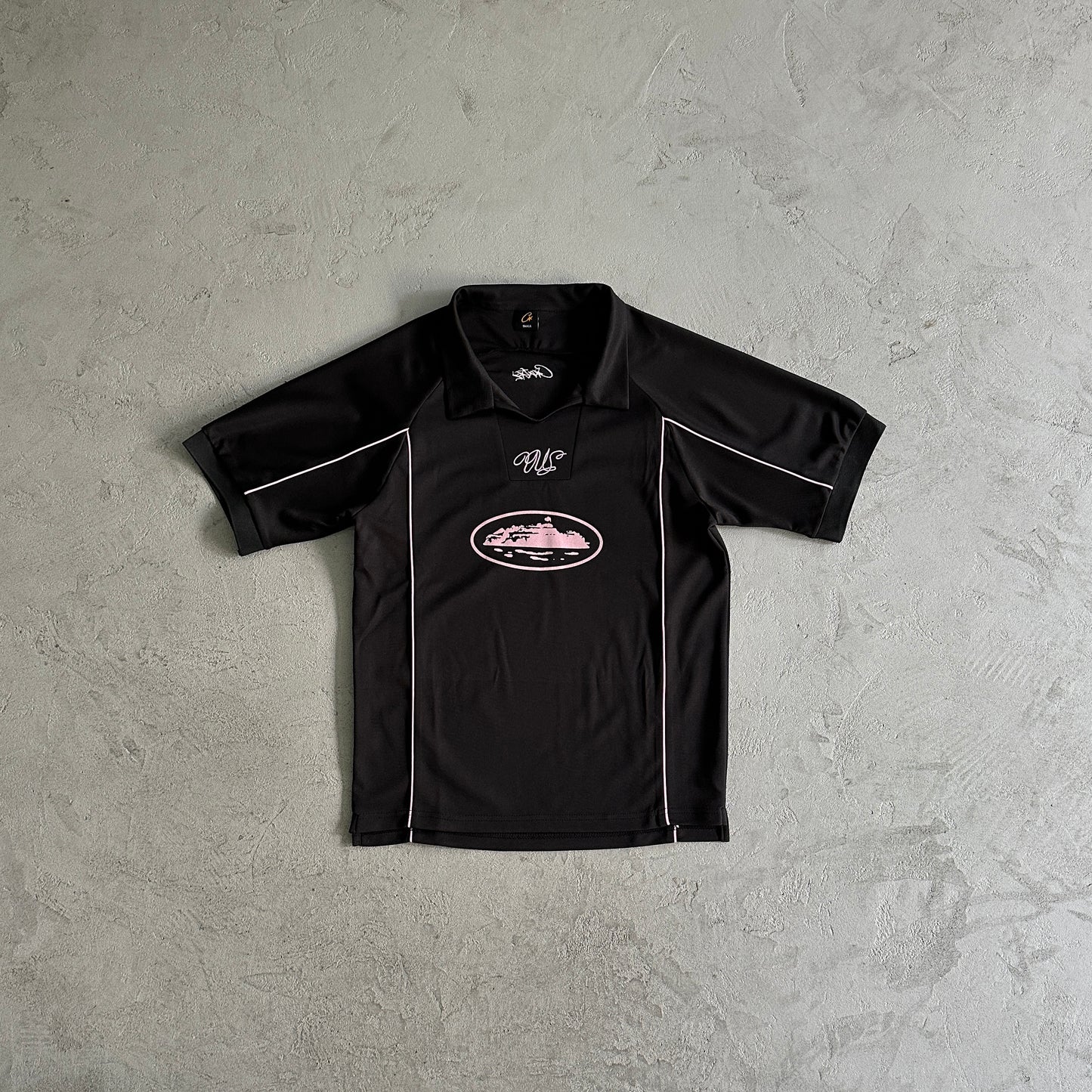 Camiseta Corteiz Talismo "Black/Pink"